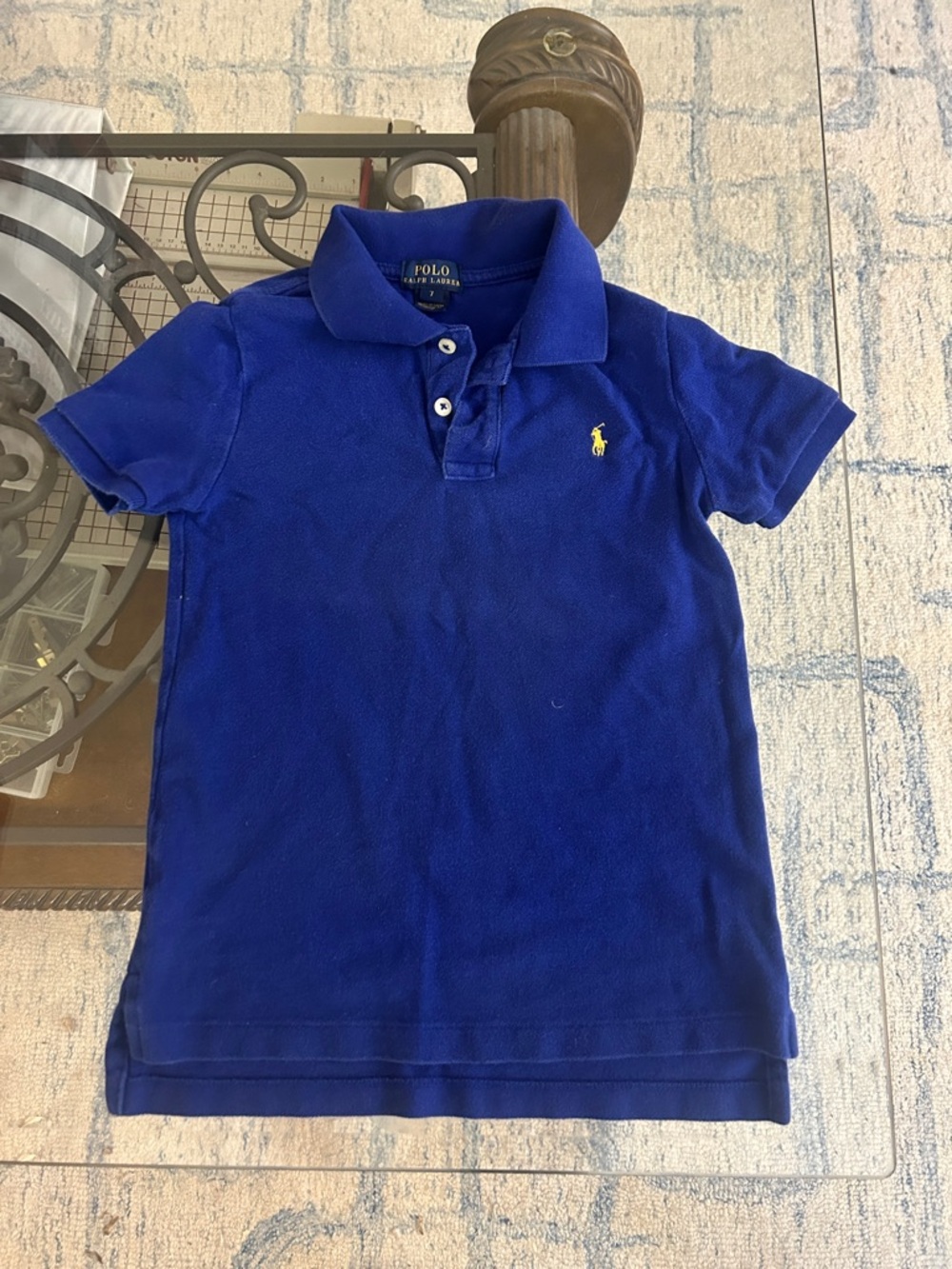 Polo by Ralph Lauren Boys' Bright Royal Blue Polo with Yellow Pony